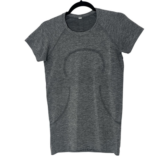 Lululemon Swiftly Tech Shirt Women's 6 Grey Short Sleeve Athleisure Running Gym - Picture 2 of 6